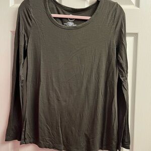 Maurices Olive Green 24/7 Long Sleeve Top Small